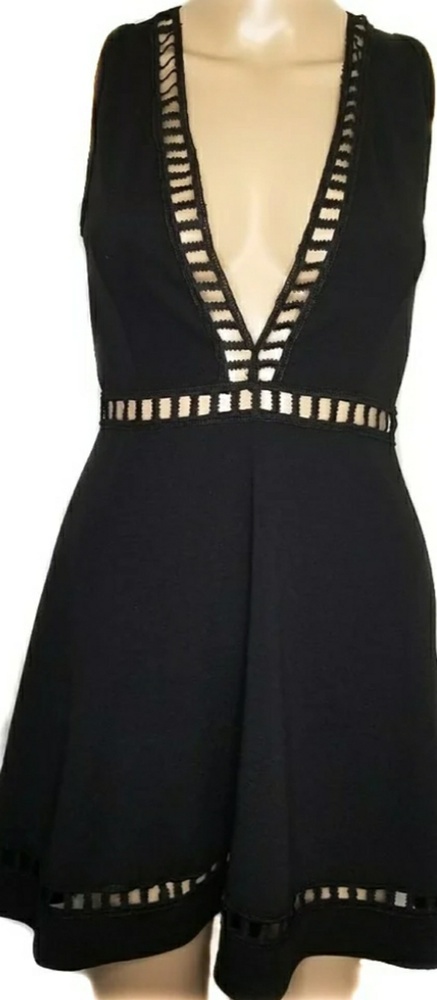 SLEEVELESS CUT OUT STYLE MINI DRESS